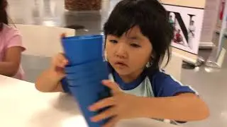 stack cup fun with Duo Sister 20180521