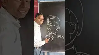 Netaji Subhash Chandra Bose Drawing #netaji#india#artist#shorts#artwork#viralshorts#kids#youtube
