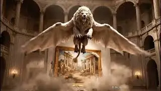 Auregryx is flying through a museum to check out the locale. #chatgpt #customgpt #aiart #ai