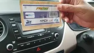 How to stick Fastag sticker in car | Installing Fastag on car