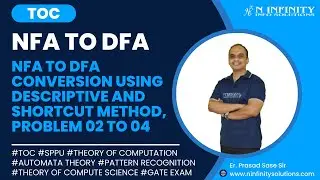 TOC | Session 16 | NFA to DFA Conversion using Descriptive and Shortcut Method , Problem 2 to 4