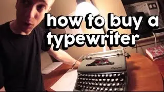 HOW TO BUY A TYPEWRITER