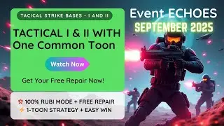 War Commander ECHOES Tactical Track | 1- Common Toon - RUBI Mode FREE Repair!