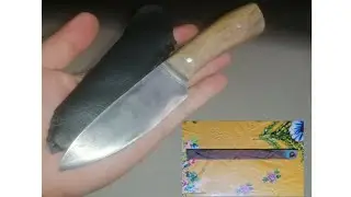 Making a hunting knife from band saw blade