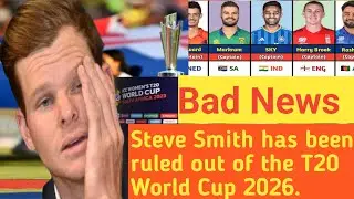 Australia&rsquo;s star batsman Steve Smith has been ruled out of the T20 World Cup.
