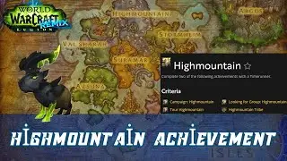 Highmountain Achievement | Duskytooth Fel Snooter battle pet | Legion Remix