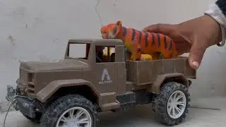 Cartoon video, Tata dumper ￼ tiger Jungle to farm house, Gaadiwale cartoon, ￼￼