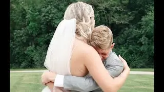 Bride's First Look with Son - Sweet Moment between mom and son