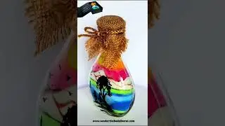 Sand art bottle #sandartbottle #art #dubaisandart #3dsandartbottle