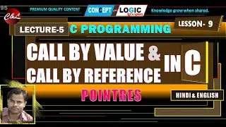 Call by value and Call by reference in C in Hindi