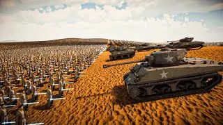 4,000,000 Laser Knight VS 40K Sherman Tank - UEBS2