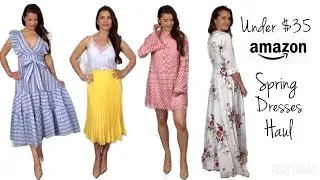 AMAZON dresses UNDER $35!! Spring HAUL