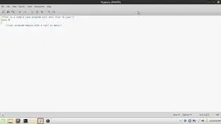 new java simple program run in linux terminal
