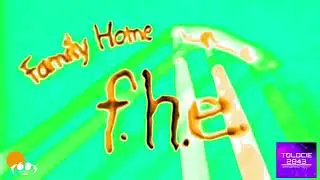 F.H.E Family Home Entertainment Logo In CoolBlue Styled Chorded