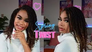 HOW TO EASILY INSTALL SENEGALESE SPRING TWIST CROCHET ELIGHTY HAIR - Beginner Friendly