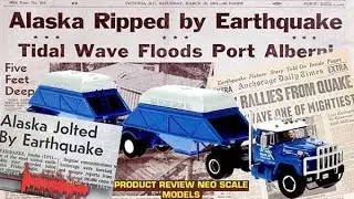 Great Alaska Earthquake 1:64th Scale International Fleetstar Double Bottom Dumps Neo Scale Models