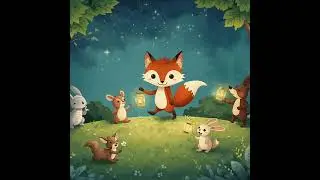 Join liitle fox as she helps the shy moon shine bright again in this cute forest story.