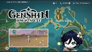 Common Chest at the Nazuchi Beach | Relay Stone | Genshin Impact update 6.1 version #genshinimpact 