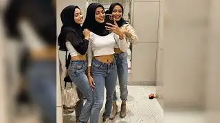 Muslim Hijabis Tongue kissing in beautiful architecture | Lesbians Kissing Video