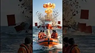 Hero Dog Jumps Into the Ocean to Save Crew | Cinematic Rescue Story