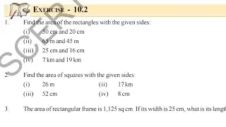 Class 6 | Maths | Chapter-10 | Perimeter and Area | Exercise 10.2 Full Solution | Telangana  Board |