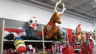 Рождественские надувные фигурки Home Depot падают! Шопинг и обзор магазина