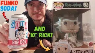 Funko Soda Big Boy & 10 Inch Rick With Portal Gun Pop!
