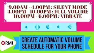 Automatically switch from silent to vibrate easily in Android.Create a schedule for Silent mode.