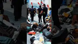NYPD raid on canal street.😳 #subscribe #shorts #shortsvideo #nyc #canalstreet #nypd #bag #fyp