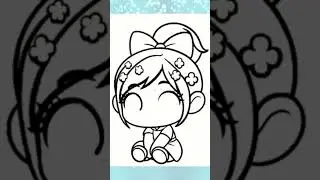 🍭🎀 Step-by-Step Vanellope von Schweetz From Wreck-It Ralph Cute Drawing Tutorial! 🎨✏️  #drawing