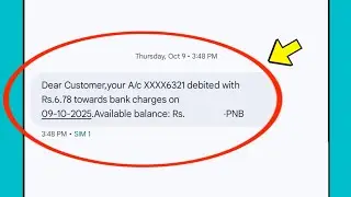 Dear Customer your A/c debited with Rs.6.78 towards bank charges on kya hota hai