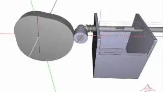 Cam with a translating roller follower