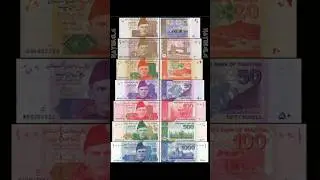 Pakistani note 😎 Red &hearts;️ yellow 💛 blue 💙 purple 💜#shorts