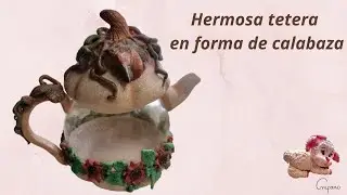 Teteras hechas en porcelana fría /Cold porcelain teapot