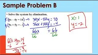 Lesson 6-4 Solve Equivalent Systems of Linear Equations