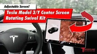 Adjust your Tesla Model 3 / Y Screen!  T Sportline Rotating Swivel Screen Kit Install