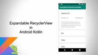 Expandable RecyclerView in Android Kotlin