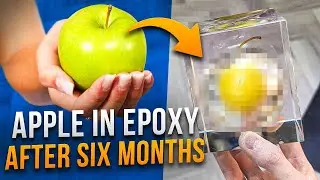 What happend with apple in resin after half year??? | ASMR crafting proces
