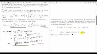 Maximum modulus principle