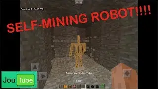 Minecraft PE Self-mining robot !? Jou Tube