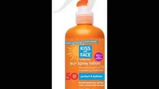 Kiss My Face Sun Spray Natural Sunscreen Lotion With Hydresia SPF 50 Sunblock, 8 Ounce