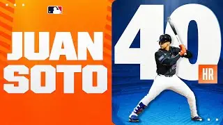 40 HOMERS for Juan Soto in his first season with the Mets! 🍎