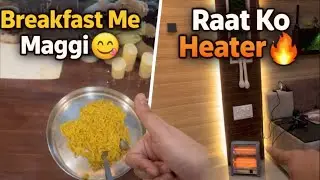 Breakfast Me Maggi 😋 Raat Ko Heater 🔥 | Cozy Daily Couple Vlog