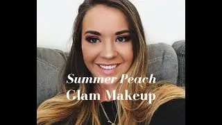 Summer Peach Glam Makeup Tutorial