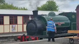 ALN Valley Railway | Steam Locomotive arrives at Lionheart Station