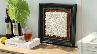 Handcrafted Ceramic Wall Art with Frame - Unique Home Decor & Personalized Gift