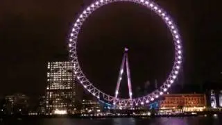 London Eye 10th birthday light show