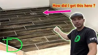 Laundry room floor Schluter Drain How to: