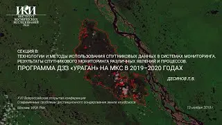 XVII.B.19 - Программа ДЗЗ &laquo;Ураган&raquo; на МКС в 2019-2020 годах - Десинов Л.В.