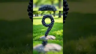 9 to 0 🍇 Nature&rsquo;s sweetest countdown! 🌸🐦 #CreativeNumbers #NatureArt #CountdownMagic